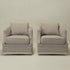 Minerva Swivel Barrel Chair - Gray Modern Swivel Chair | Swivel Accent Chairs | Kinwell Furniture | Swivel Armchairs